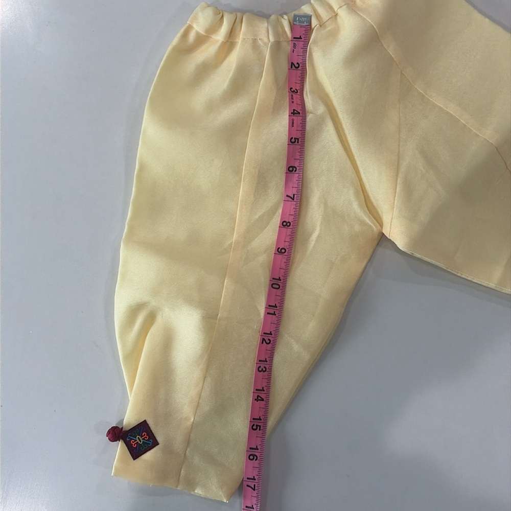 Traditional boys Hanbok yellow and Navy - Picture 16 of 16